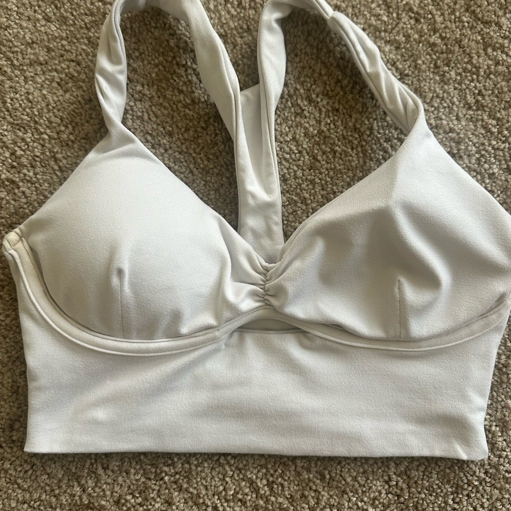 Bombshell Sportswear White Sports Bra